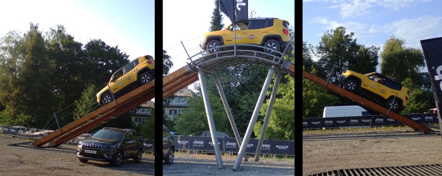 Faak-2018-089.jpg - in diesem Jahr durfte man die Jeeps selbst über den "Gipfel" fahren, wie hier André